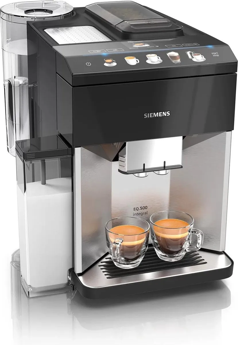 Siemens EQ500 TQ507R03 Volautomatische Espressomachine - Zwart/RVS