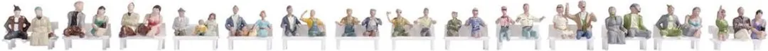 Noch Mega Set Reizigers H0 - Figuren - Meerkleurig