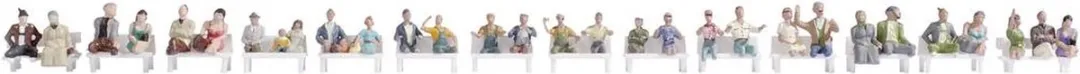 Noch Mega Set Reizigers H0 - Figuren - Meerkleurig