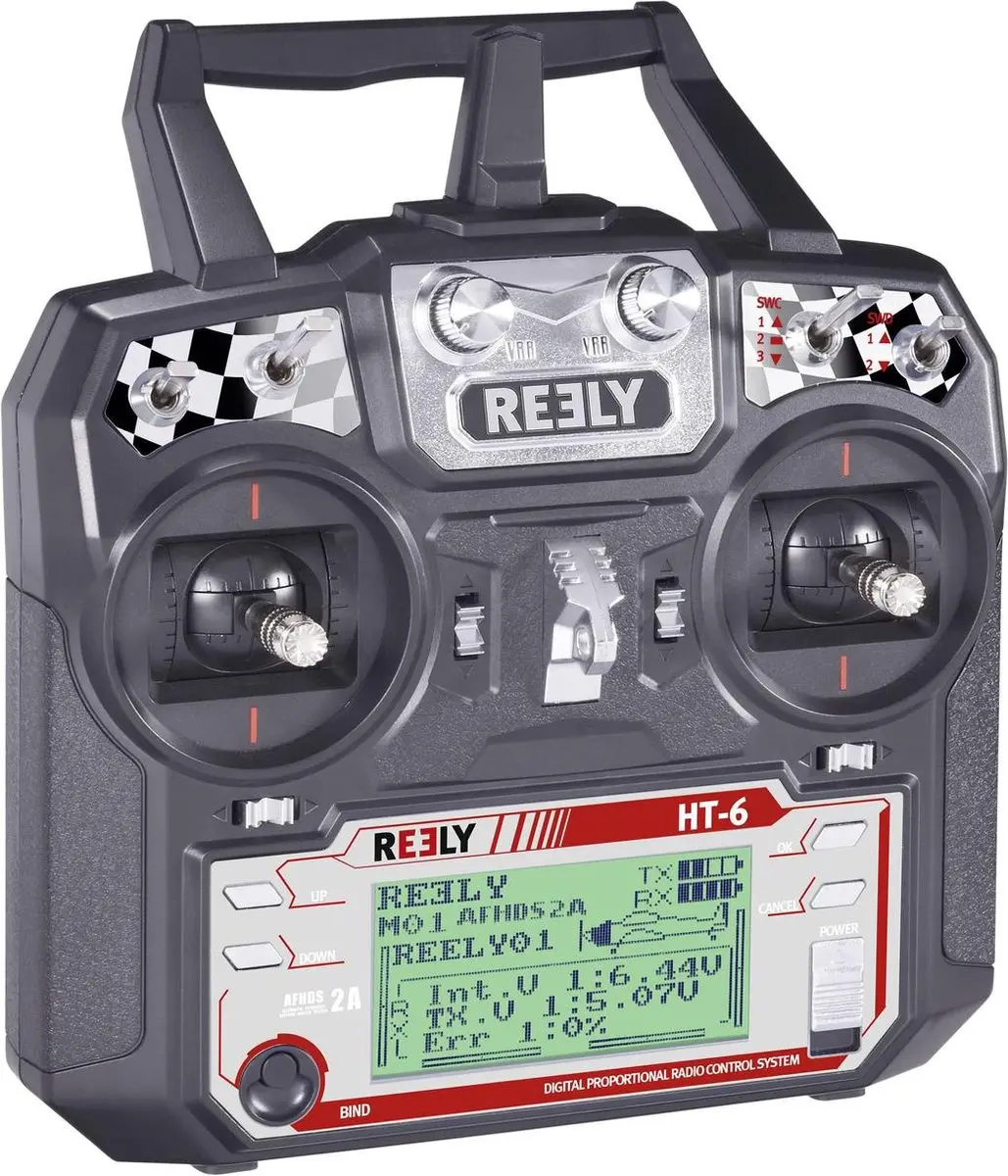 Reely HT-6 RC handzender 2,4 GHz - 6 kanalen - incl. ontvanger - afbeelding 4 van 5