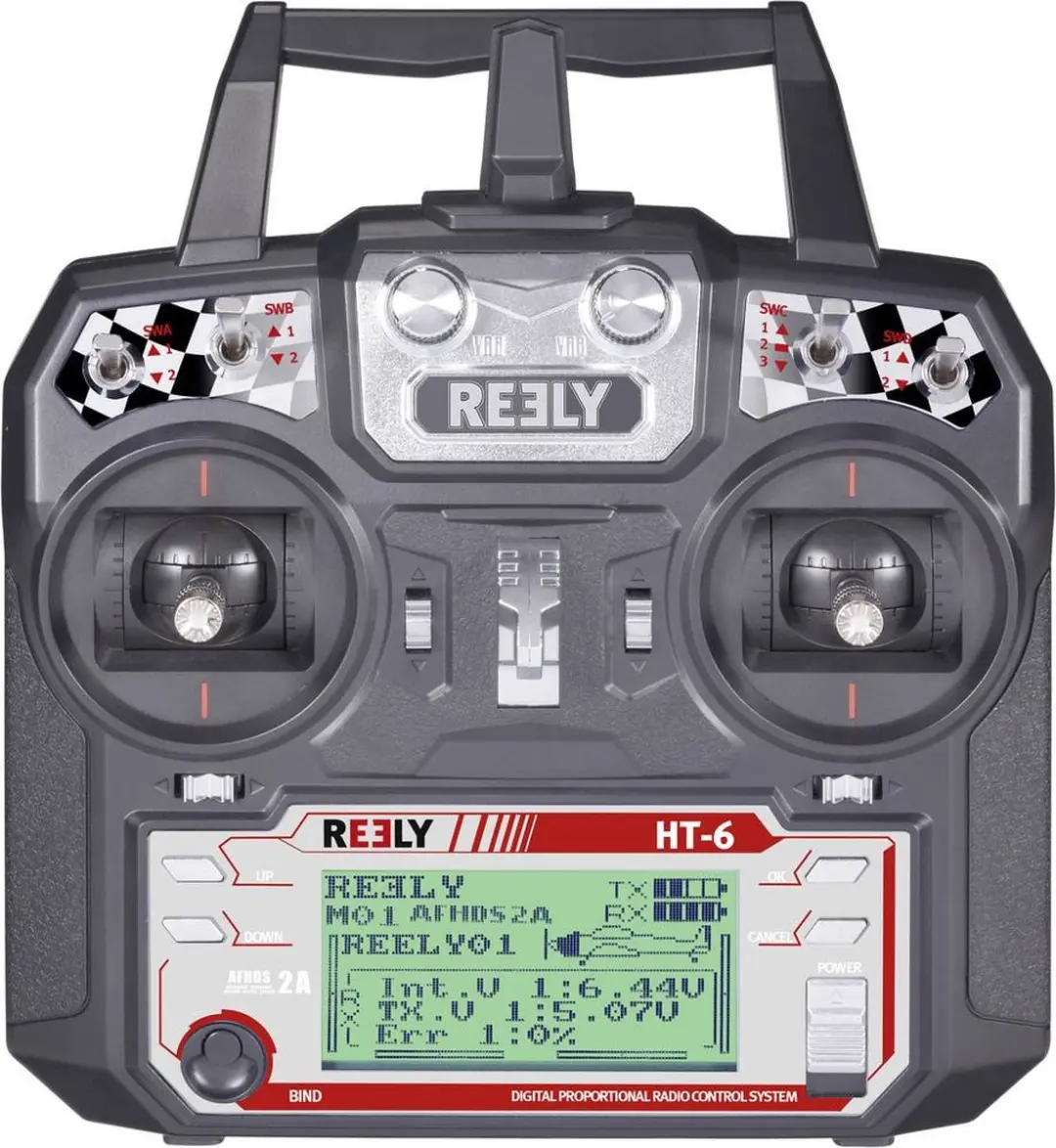 Reely HT-6 RC handzender 2,4 GHz - 6 kanalen - incl. ontvanger - afbeelding 2 van 5