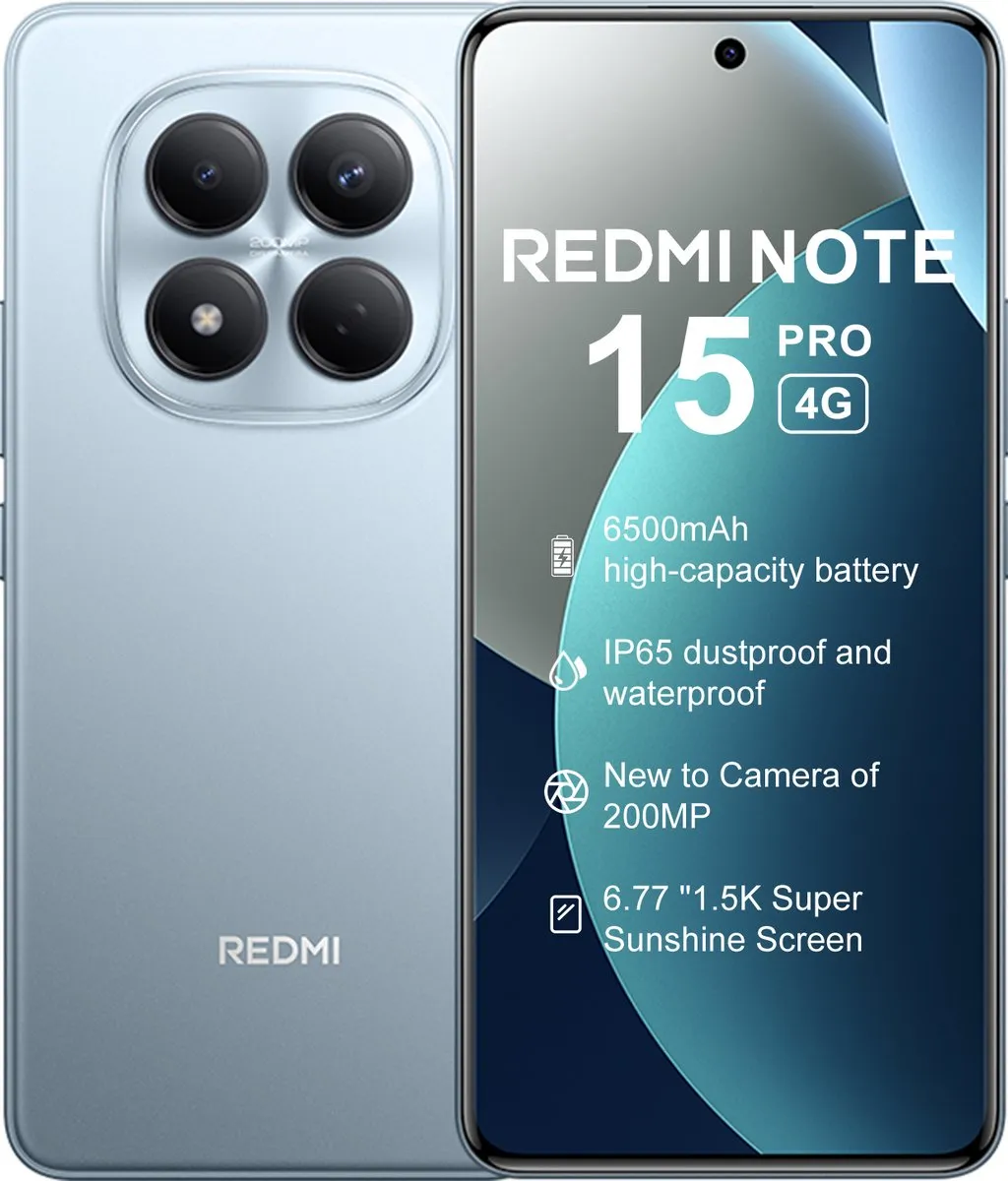 Xiaomi Redmi Note 15 Pro MZB0MGXEU Smartphone - 8GB/256GB - Blauw
