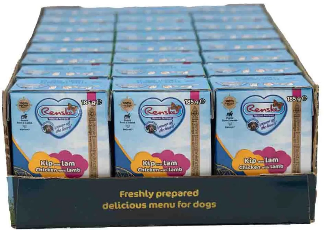 Renske Vers Puppy Hondenvoer 24x185g Kip & Lam