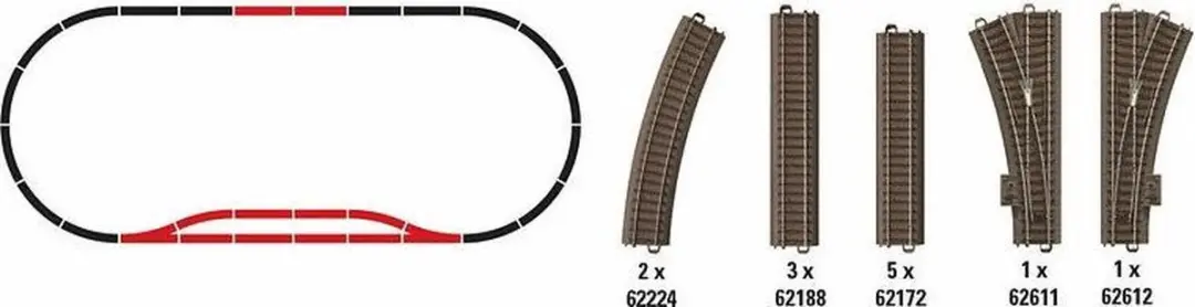 Trix H0 C-rails T62902 - afbeelding 2 van 2