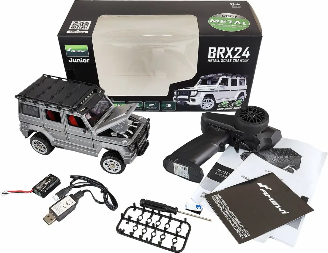 Amewi BRX24 22662 Metal Scale Crawler 1:24 - Antraciet - afbeelding 5 van 6
