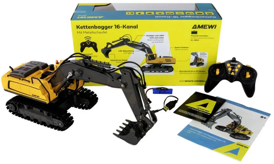 Amewi 22712 Kettingbagger 1:18 RTR - 16-kanaal - afbeelding 3 van 4