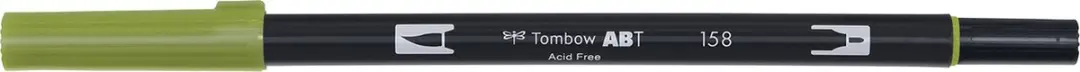 Tombow ABT Dual Brush Pen 158 - Dark Olive - afbeelding 4 van 6