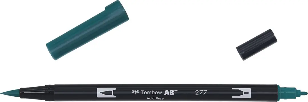 Tombow ABT Dual Brush Pen 277 - Dark Green - afbeelding 2 van 6