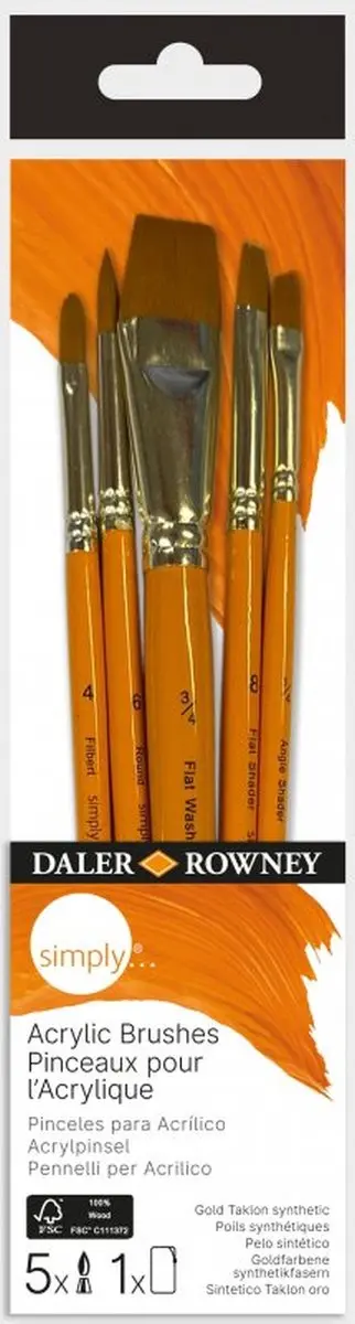 Daler Rowney Acrylkwastenset 2 Simply