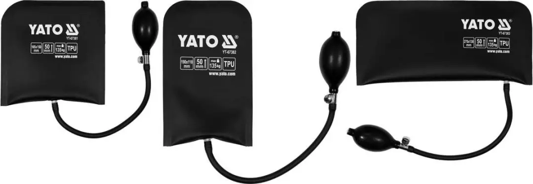 Yato YT-67385 Montagekussenset - 3 Stuks - Zwart - afbeelding 3 van 3