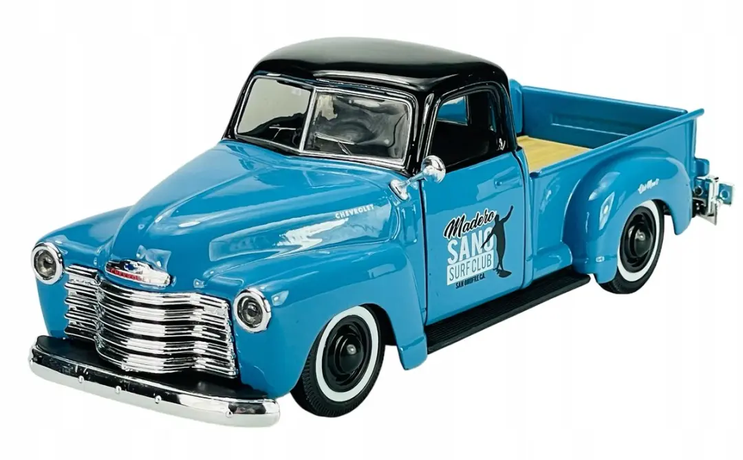 Maisto 1950 Chevrolet 3100 Pickup blauw metaal model 1:25