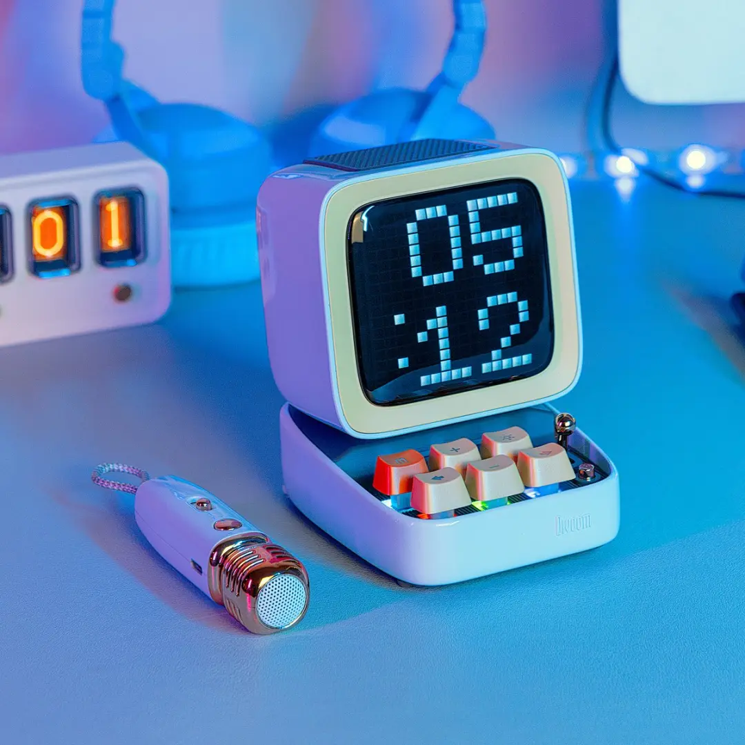 Divoom DitooMic 90100058204 Bluetooth Luidspreker - Blauw - afbeelding 5 van 6