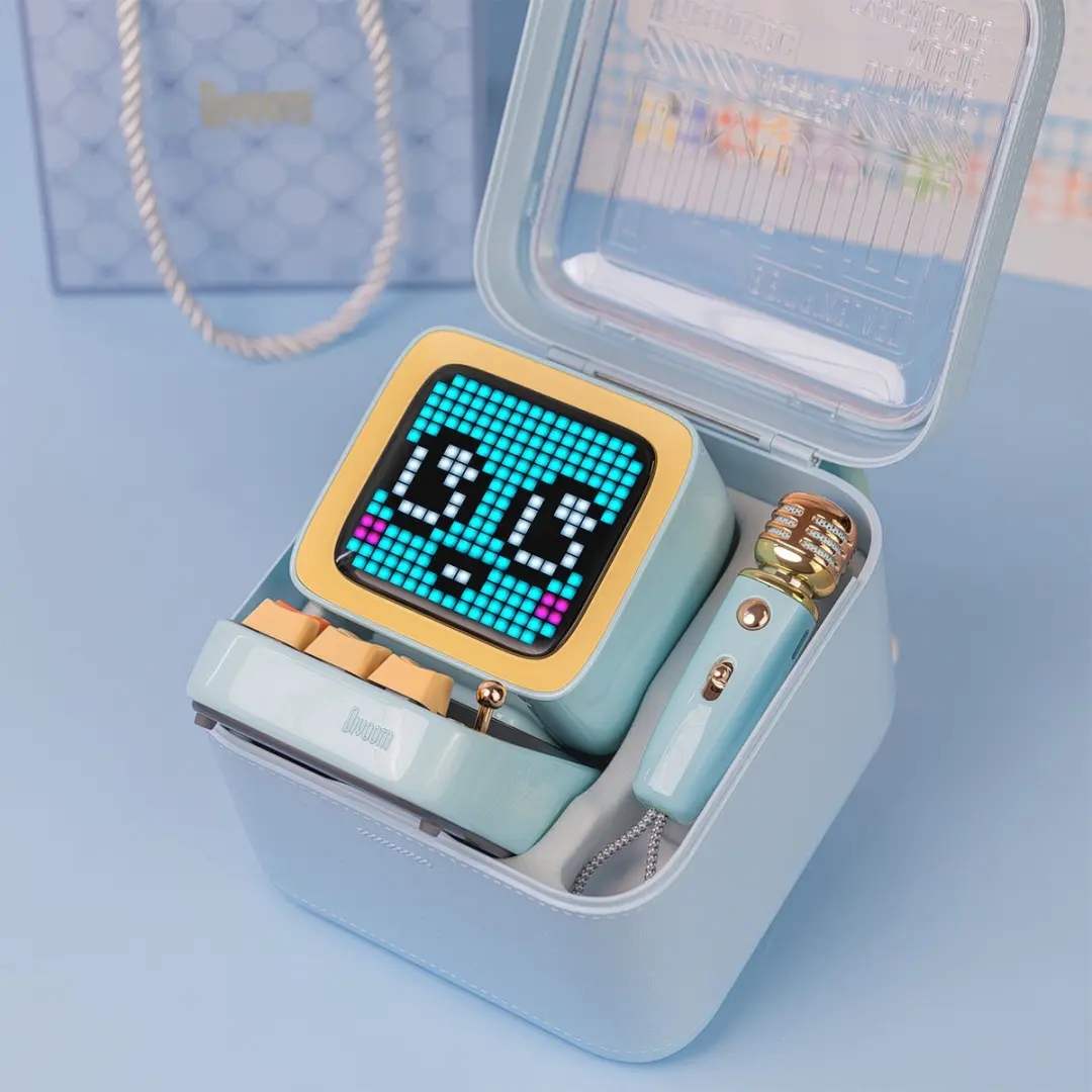 Divoom DitooMic 90100058204 Bluetooth Luidspreker - Blauw - afbeelding 2 van 6