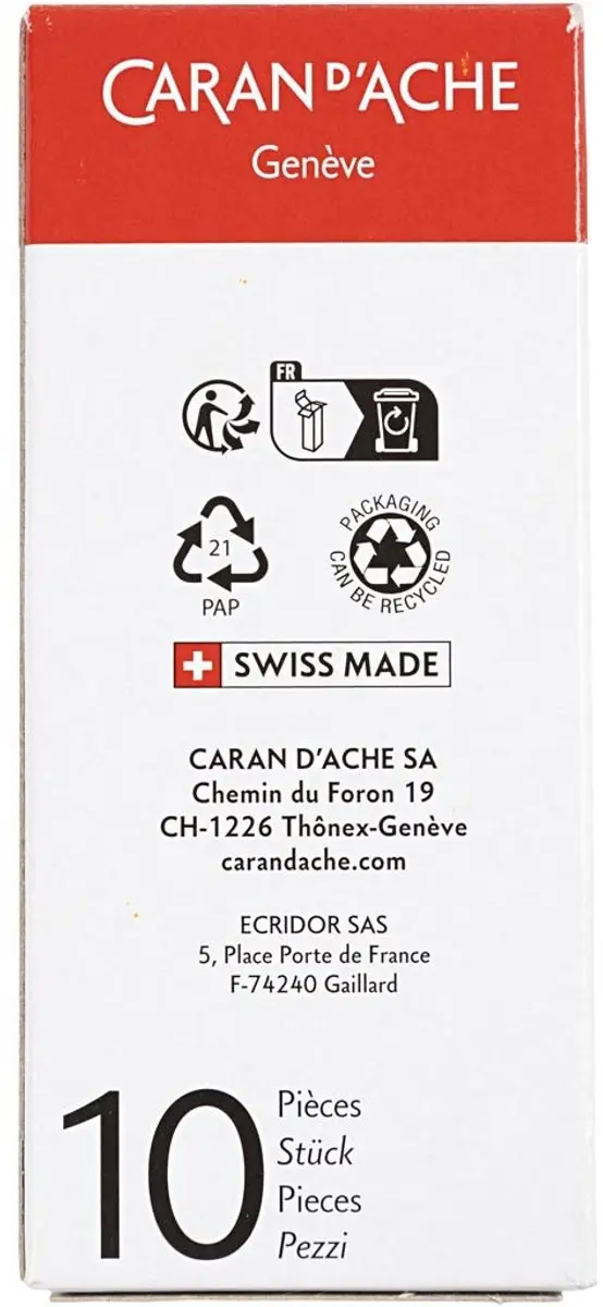 Caran d'Ache Neocolor I Kleurpotloden - Russet (065) - 10 stuks - afbeelding 4 van 6