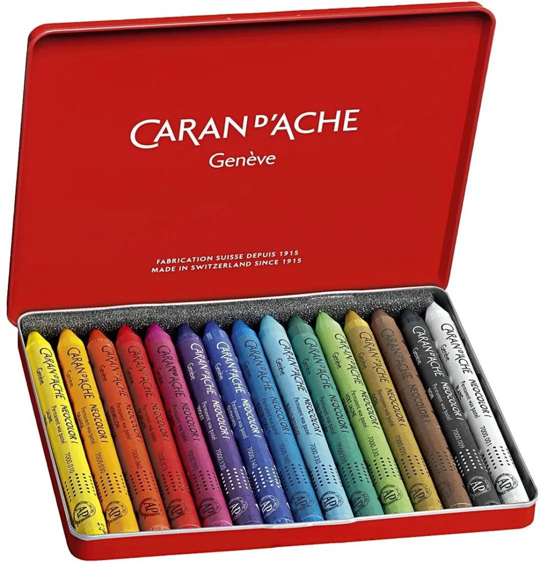 Caran d'Ache Neocolor I Waskrijten 15 Stuks - afbeelding 4 van 6