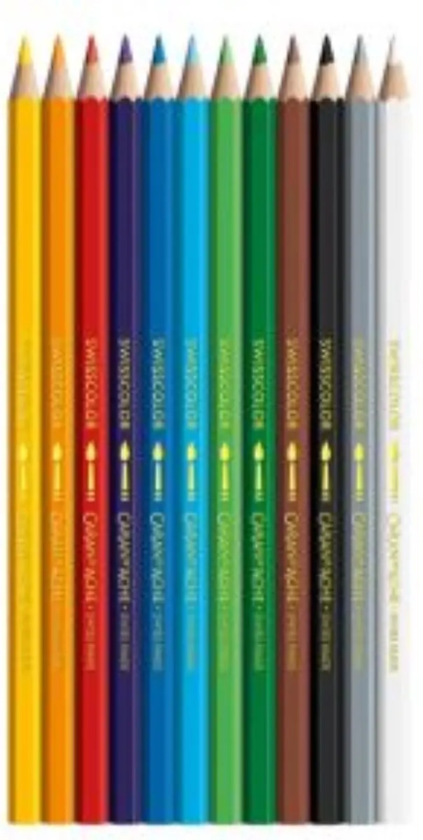 Caran d'Ache Swisscolor Aquarelpotloden - Set 12 stuks - afbeelding 2 van 6