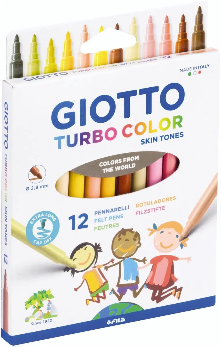Giotto Turbo Color Viltstiften Huidtinten