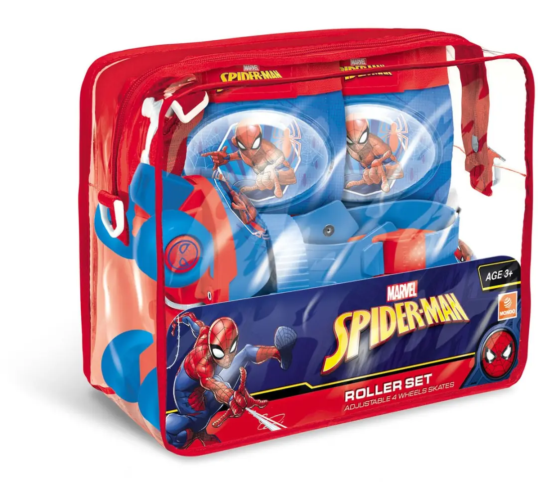 Mondo Spider-Man Rolschaatsen met Beschermset - Blauw - afbeelding 4 van 6