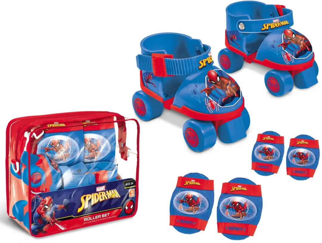 Mondo Spider-Man Rolschaatsen met Beschermset - Blauw - afbeelding 2 van 6