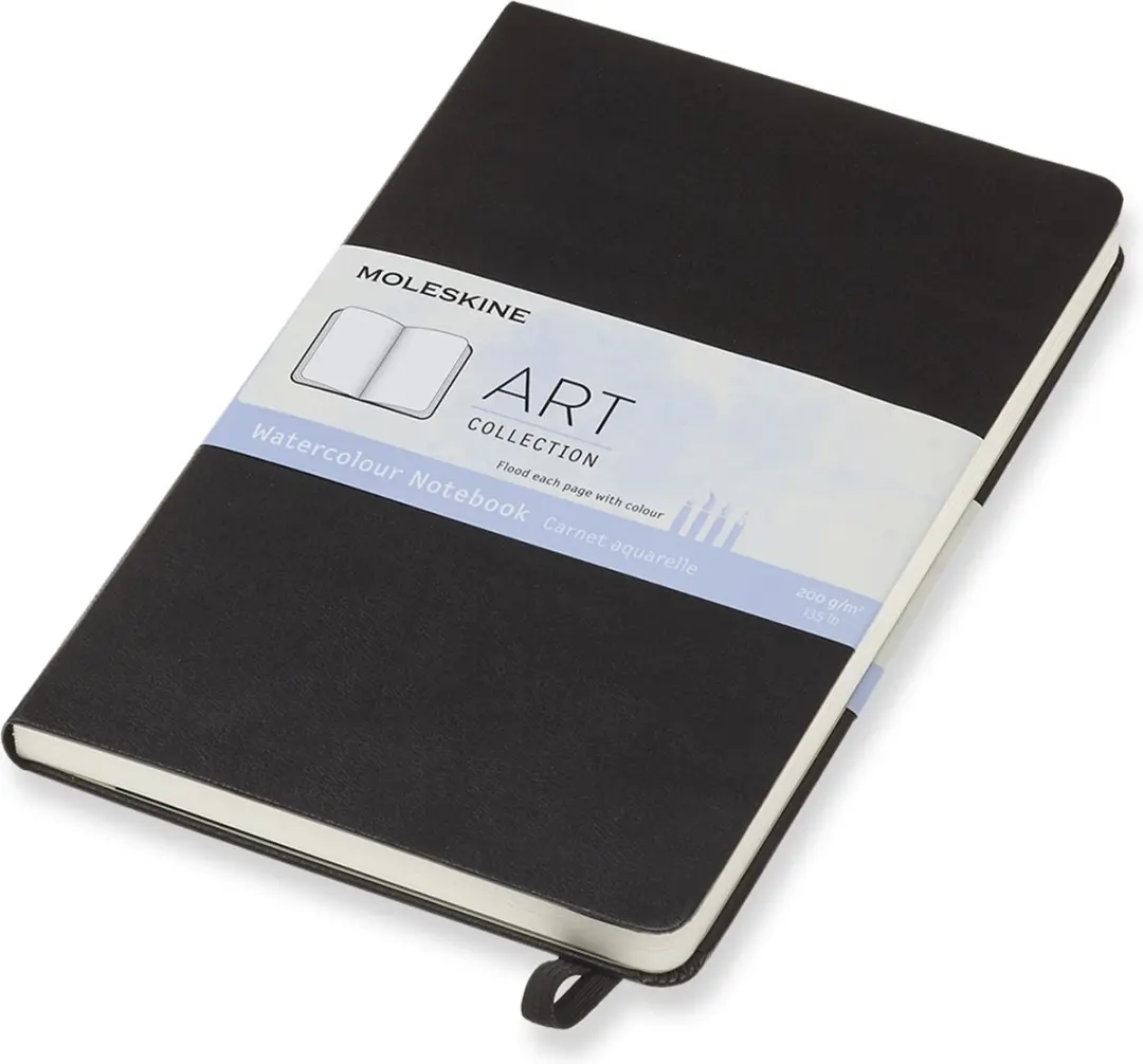 Moleskine Art Aquarel Album - Large - Hardcover - Zwart - afbeelding 4 van 4