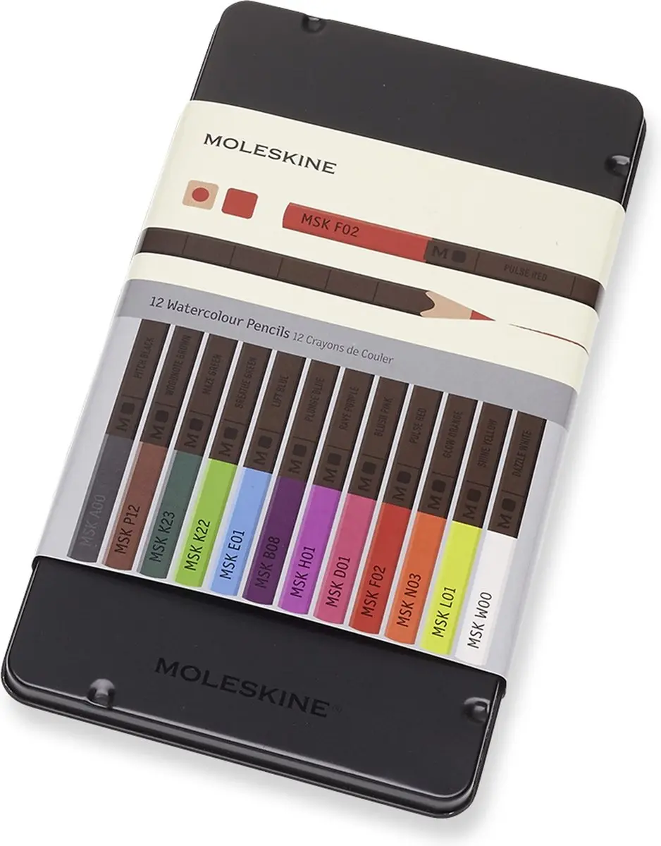 Moleskine Aquarel Kleurpotloden - Set van 12 - afbeelding 6 van 6