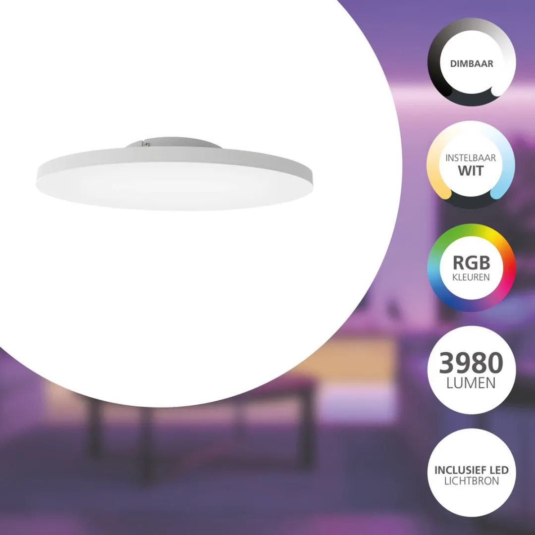 EGLO connect.z Turcona-Z Plafondlamp Ø60cm - RGBW - Zigbee