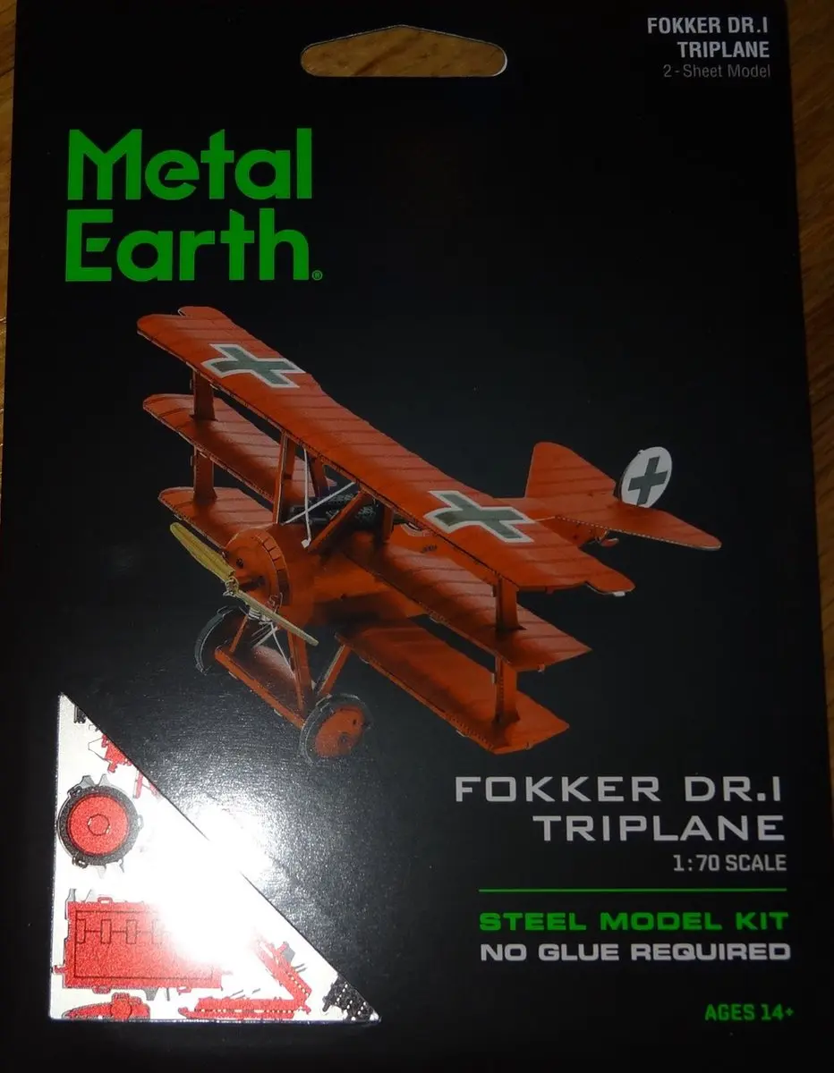 Metal Earth Baron Von Richthofen Fokker 3D Puzzel - afbeelding 2 van 6