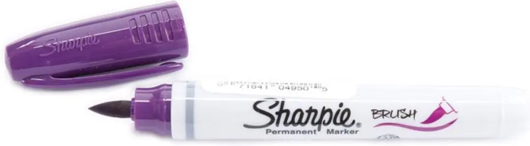 Sharpie brush tip Purple