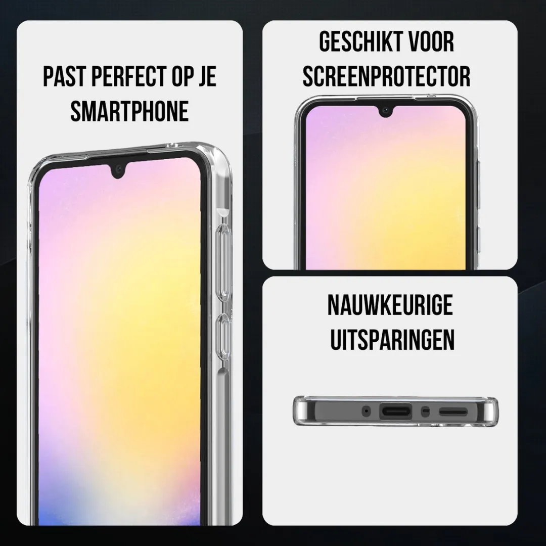 NUVEX Hoesje Samsung Galaxy A25 - Transparant