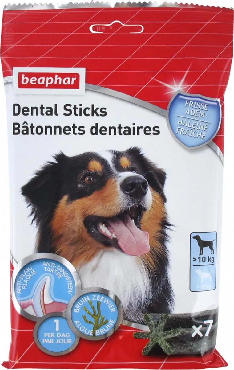 Beaphar Dental Sticks Middelgrote Hond - 7 Stuks