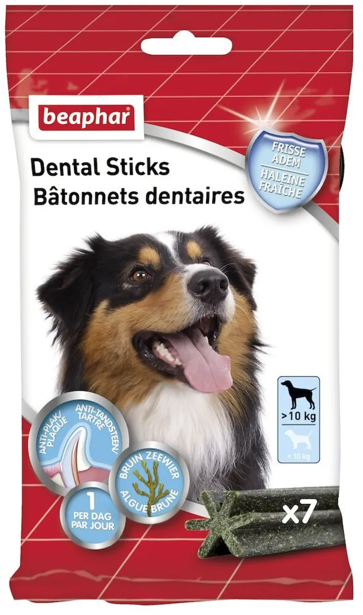 Beaphar Dental Sticks Middelgrote Hond - 7 Stuks