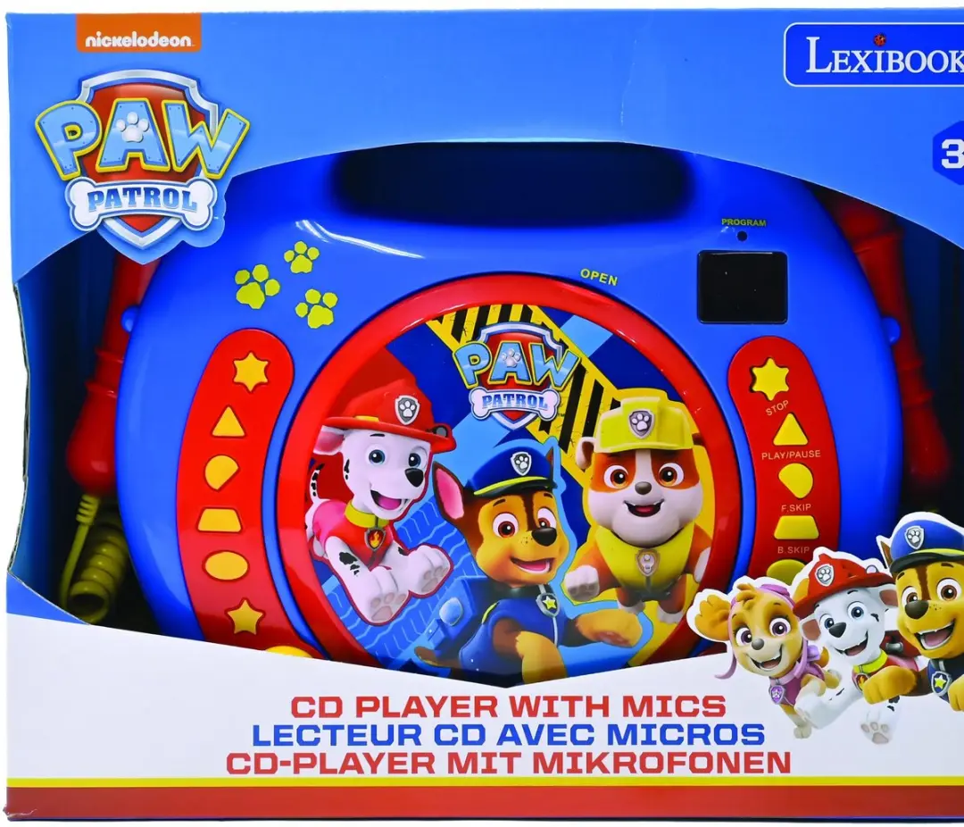 Lexibook Paw Patrol CD-speler - 2 Microfoons - Blauw - afbeelding 6 van 6