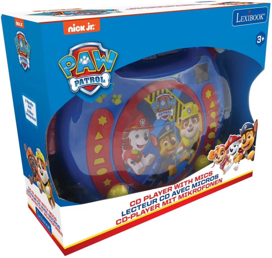 Lexibook Paw Patrol CD-speler - 2 Microfoons - Blauw - afbeelding 2 van 6