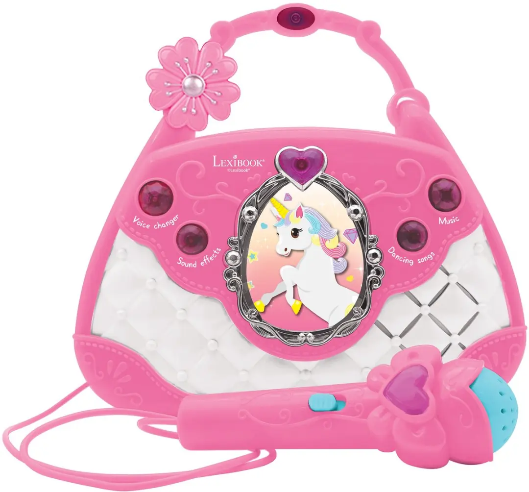 Lexibook K102UNI Unicorn Muziekluidspeker Handtas
