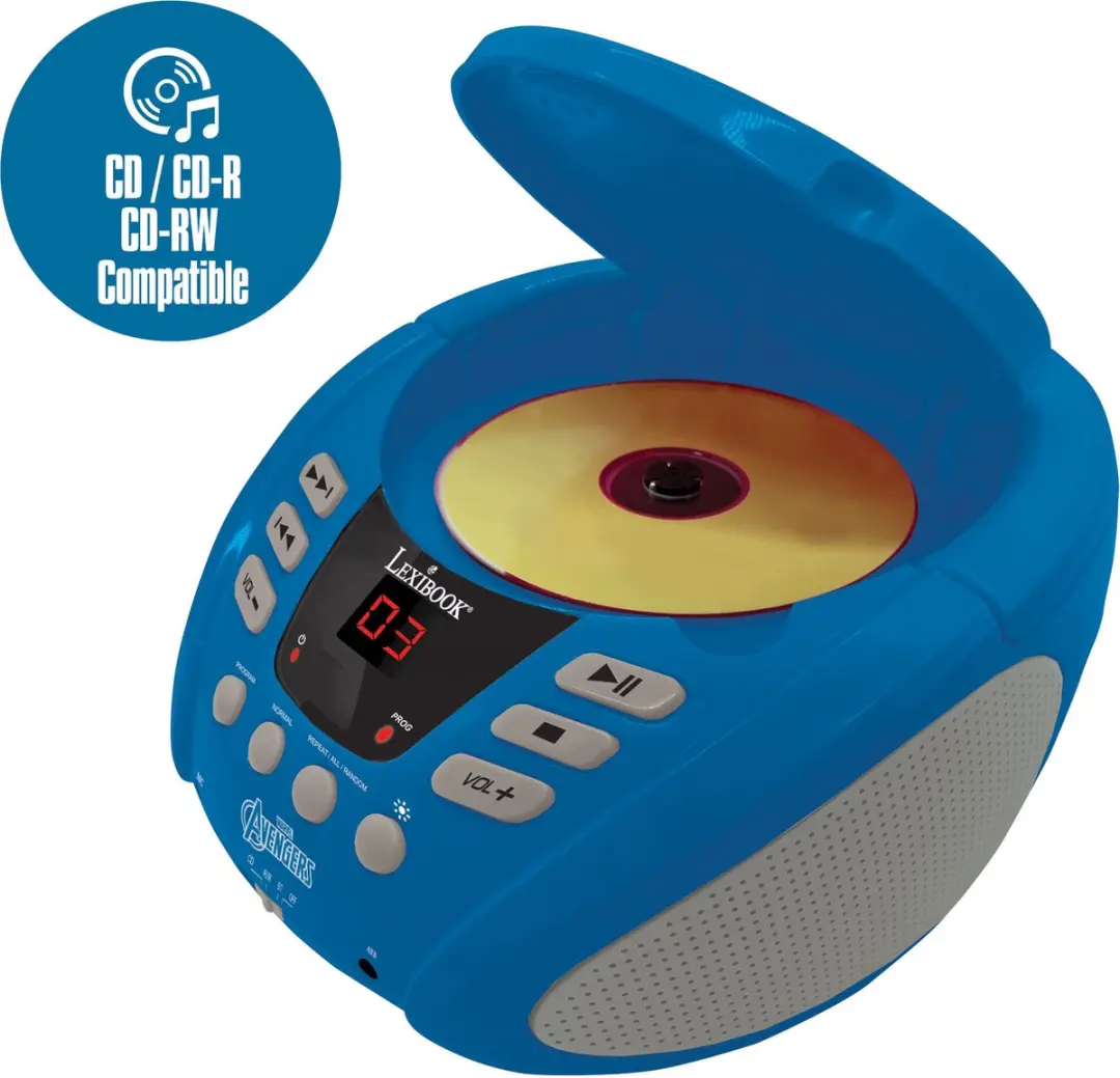 Lexibook Marvel Avengers RCD109AV Bluetooth CD-speler - afbeelding 5 van 6