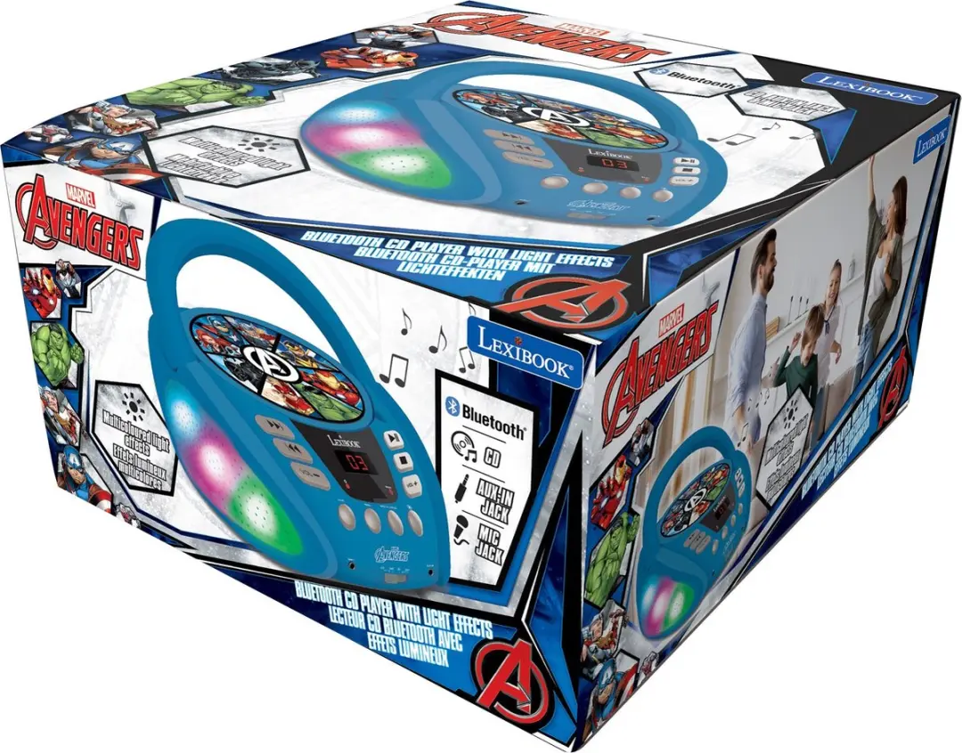Lexibook Marvel Avengers RCD109AV Bluetooth CD-speler - afbeelding 2 van 6