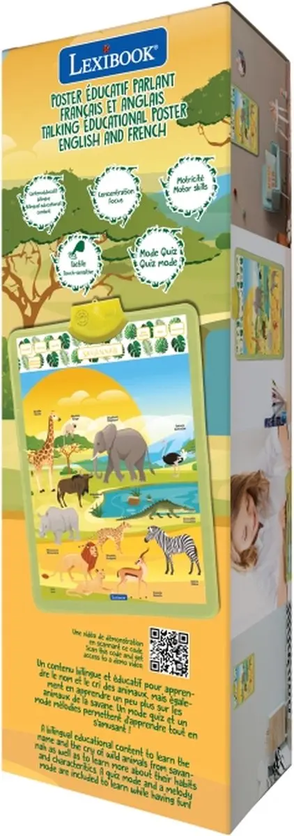 Lexibook Tweetalige Sprekende Educatieve Poster - EN/FR - afbeelding 5 van 6