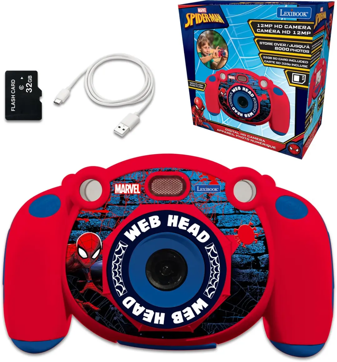 Lexibook Spider-Man DJ080SP Digitale Camera - Rood - afbeelding 6 van 6