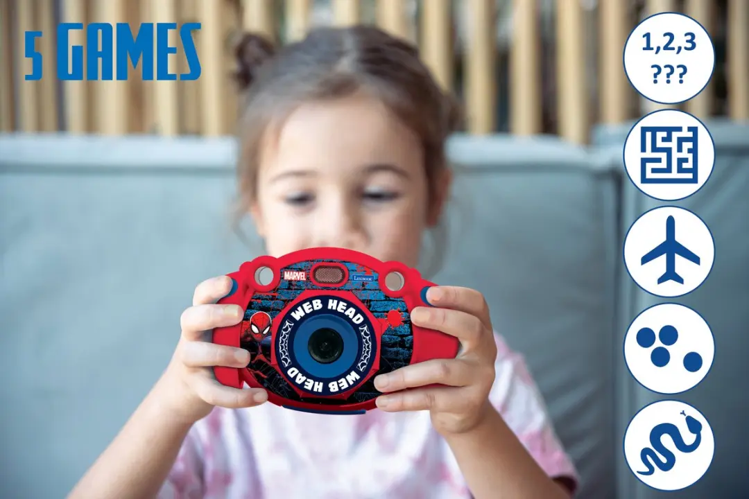 Lexibook Spider-Man DJ080SP Digitale Camera - Rood - afbeelding 4 van 6