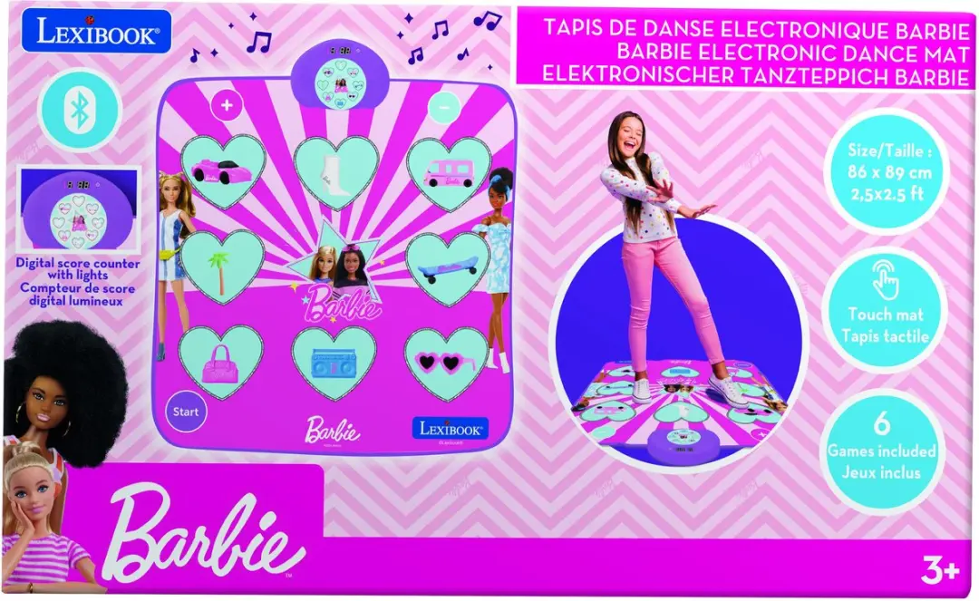 Lexibook Barbie Dansmat Bluetooth - Roze - afbeelding 5 van 6