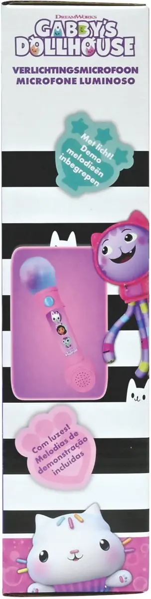 Lexibook Gabby's Dollhouse Verlichtingsmicrofoon 89009 - Roze