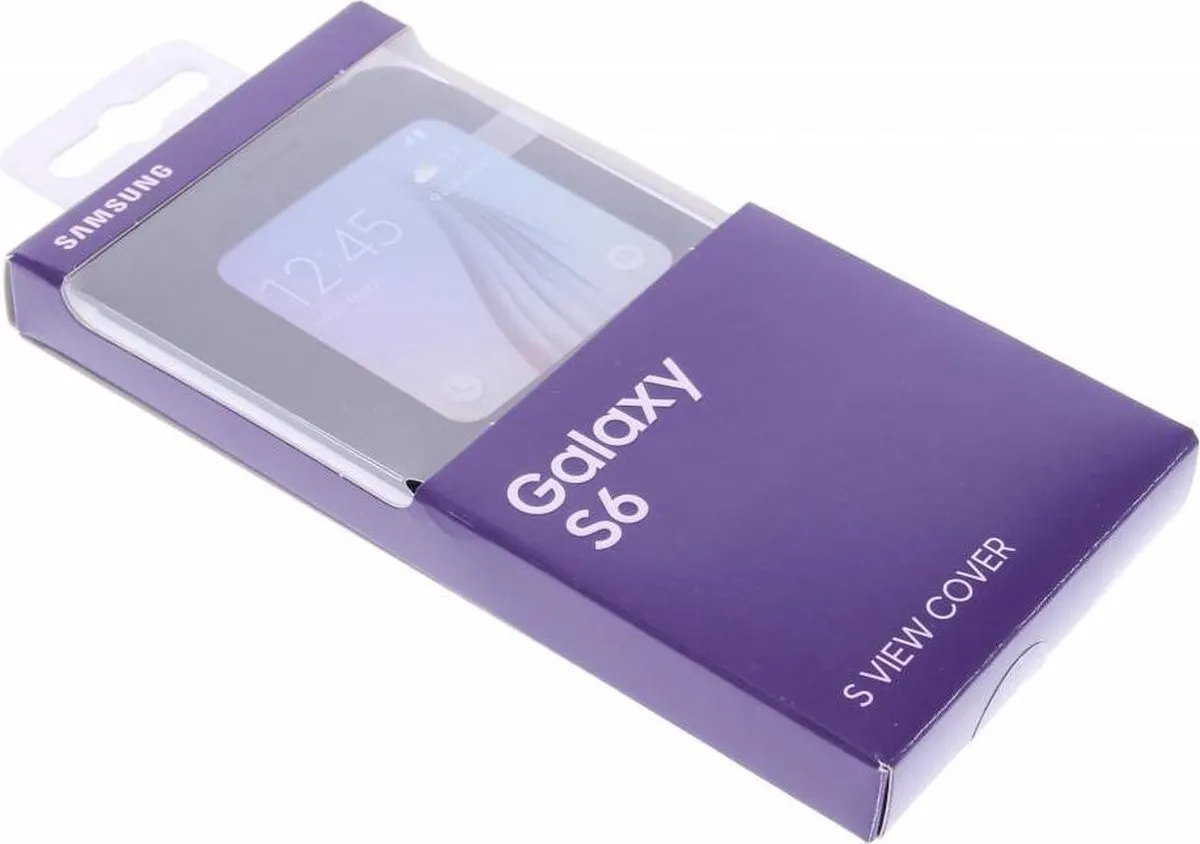 Samsung S-View Cover Canvas Galaxy S6 EF-CG920BBEGWW - Zwart - afbeelding 6 van 6