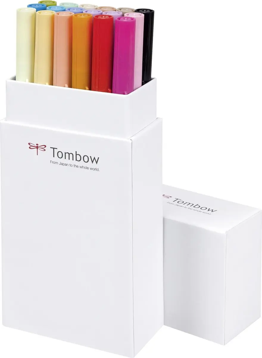 Tombow ABT Dual Brush Tekenpennen - Set van 18 Secundaire Kleuren - afbeelding 6 van 6