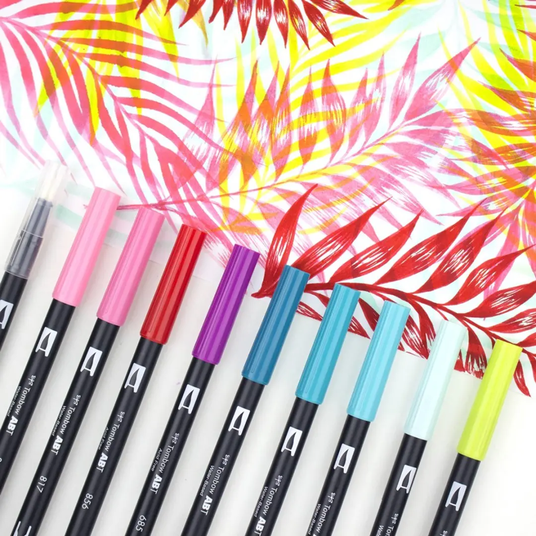 Tombow ABT Dual Brush Tekenpennen - Set van 18 Secundaire Kleuren - afbeelding 5 van 6