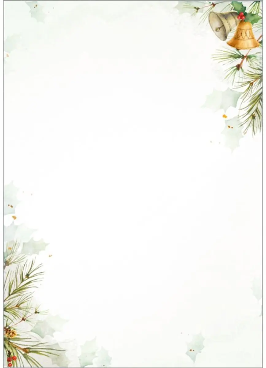 sigel kerstmotiefpapier Bells, A4, 25 vel