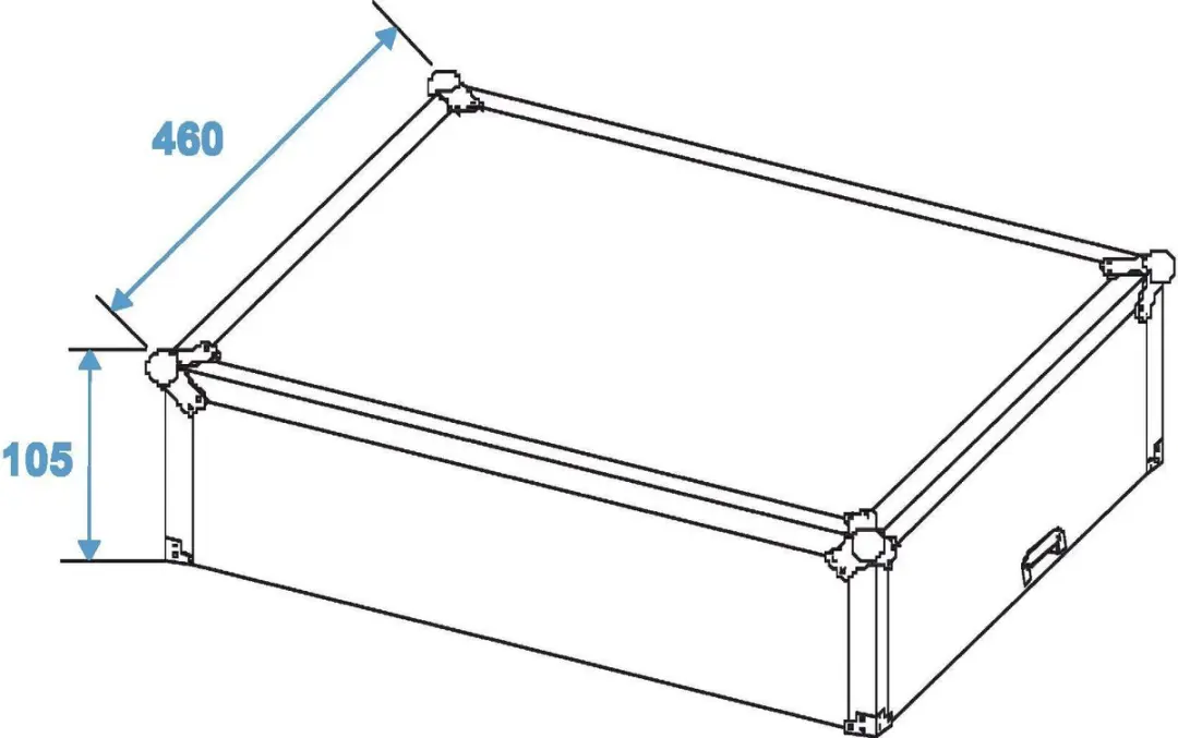 Eurolite case 19" -  8 HE voor 24 kanaal lichtcontroller - Voor controllers - afbeelding 4 van 5