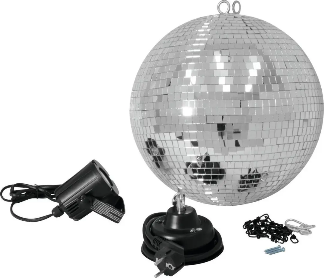 Eurolite Spiegelbalset 30cm met LED spot