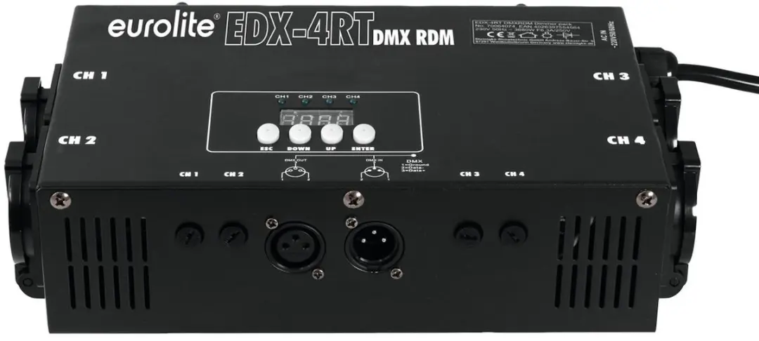 Eurolite EDX-4RT DMX RDM Truss Dimmerpack - 4-kanaals - afbeelding 4 van 6