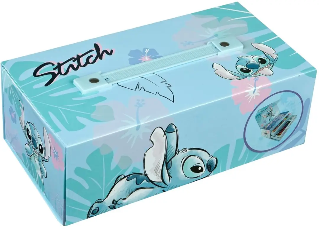 Lilo & Stitch Kleurdoos met Laden - Blauw - 44dlg - afbeelding 2 van 3