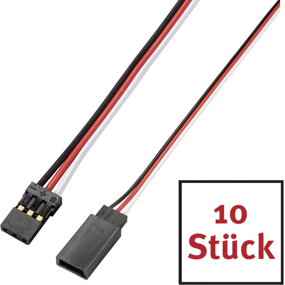 Reely Servo Verlengkabel JR/Futaba 100cm - 10 stuks - afbeelding 2 van 3